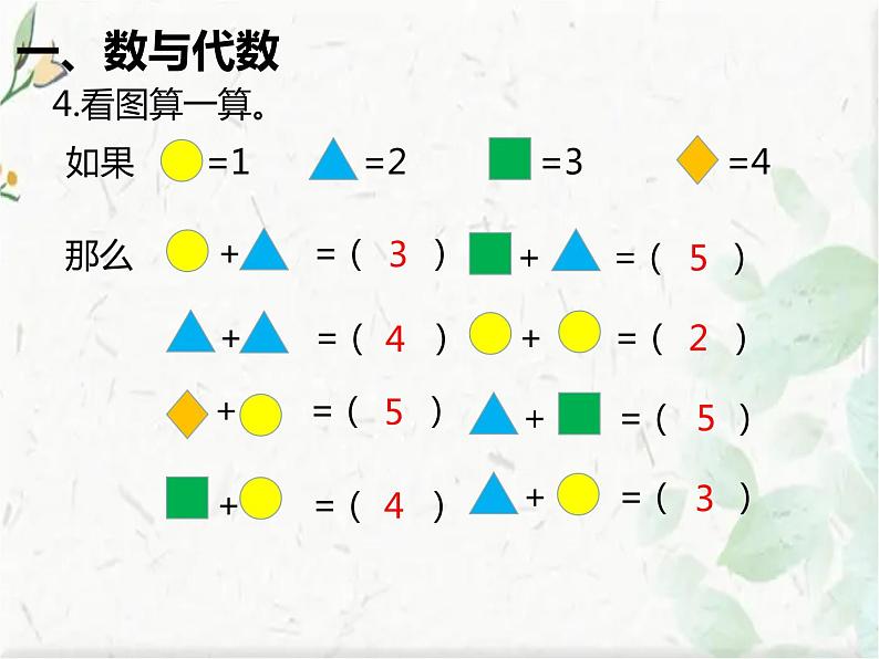 北师大版一年级上册数学 -第九单元 总复习优质课件第5页