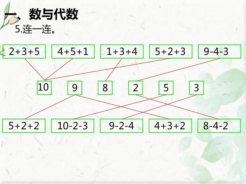 北师大版一年级上册数学 -第九单元 总复习优质课件第6页