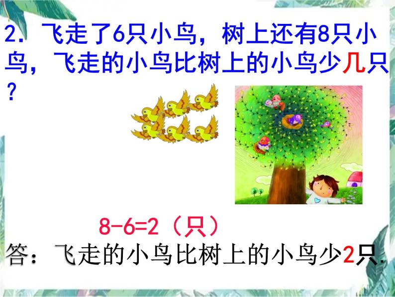 北师大版一年级上册数学课件-应用题 优质课件03