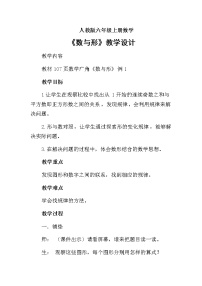 数学8 数学广角——数与形教案及反思