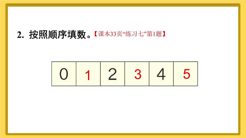 人教版一年级数学上册课件 3 1~5的认识和加减法 整理和复习第4页