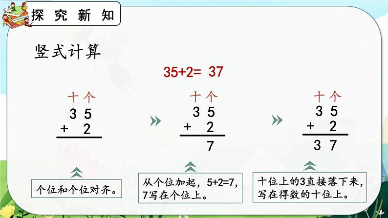 【最新教材插图】人教版数学二上 2.1.1《两位数加一位数（不进位）笔算》课件+教案+练习08