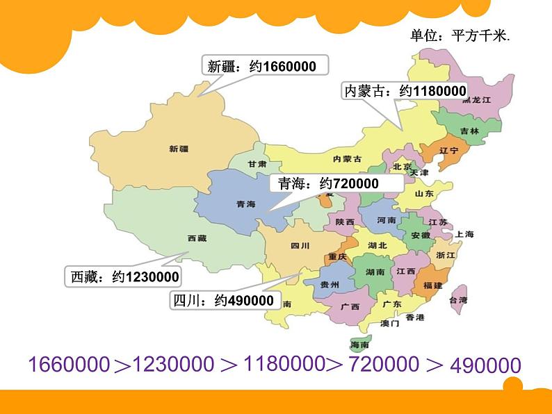 北师大版四年级数学上册 国土面积 公开课课件06