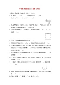 2022六年级数学下册专项复习检测卷二图形与几何新人教版