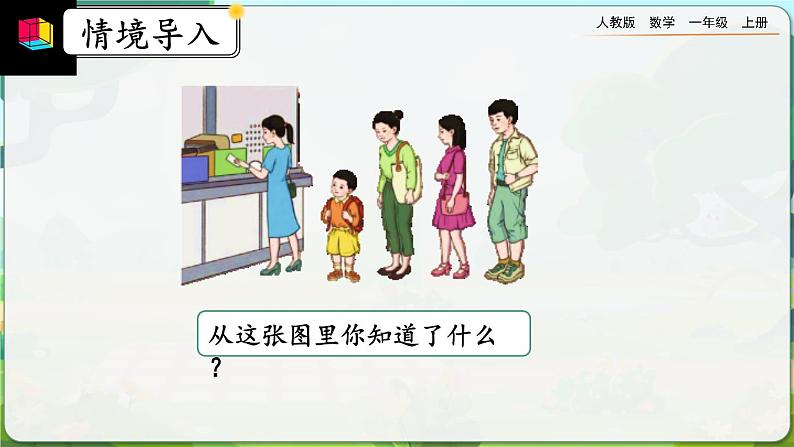 【最新教材插图】人教版数学一上 3.4《第几》课件+教案+练习02