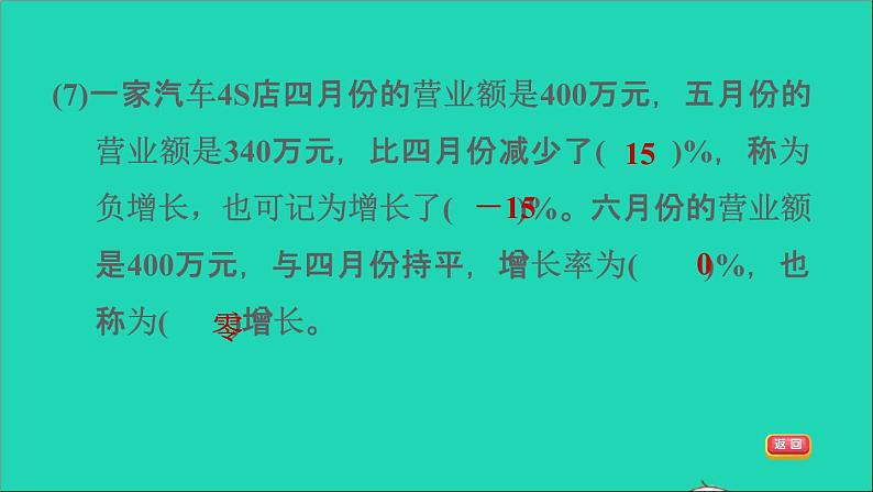 2022六年级数学下册第1单元负数阶段小达标1课件新人教版第7页