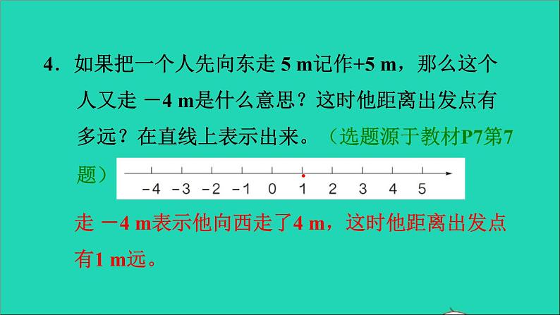 2022六年级数学下册第1单元负数第2课时正负数的表示习题课件新人教版06