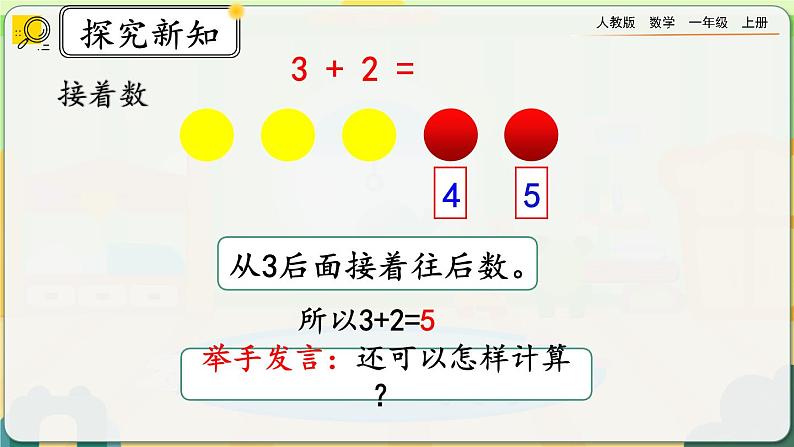 【最新教材插图】人教版数学一上 3.9《5以内数的加法》课件+教案+练习06