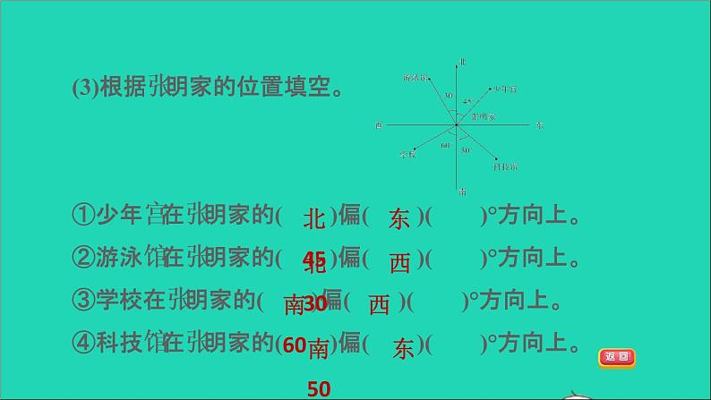 2022六年级数学下册第5单元确定位置阶段小达标9课件苏教版04