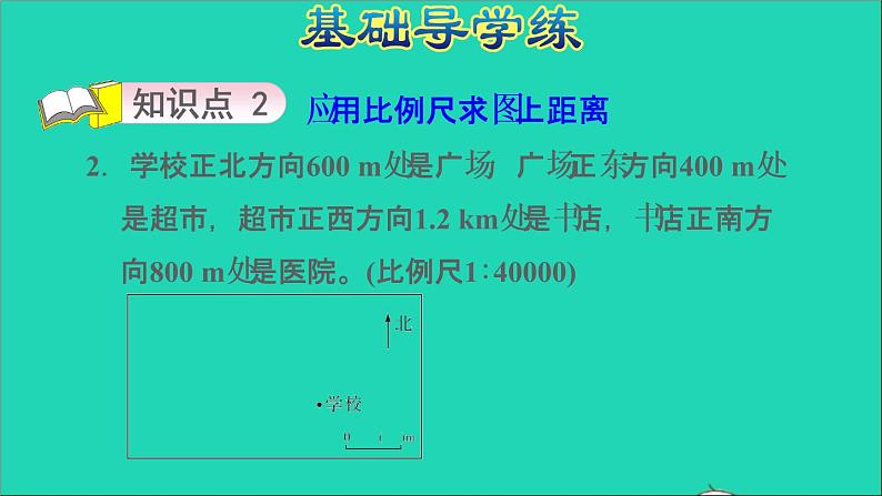 2022六年级数学下册第4单元比例第6课时比例尺的应用习题课件苏教版第5页