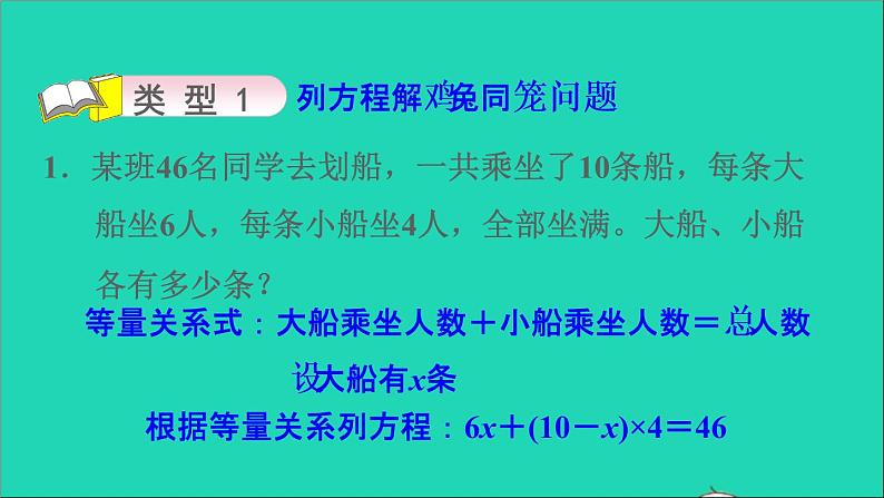 2022六年级数学下册第6单元总复习第13招用方程法解决问题课件新人教版第6页