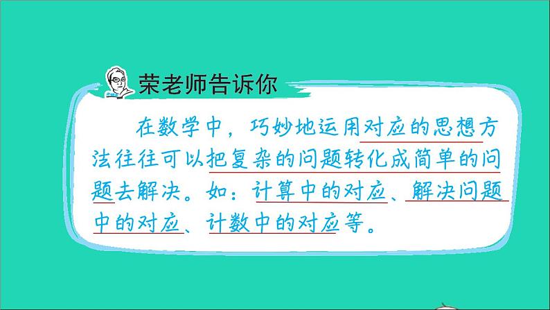 2022六年级数学下册第6单元总复习第14招用对应思想解决问题课件新人教版02