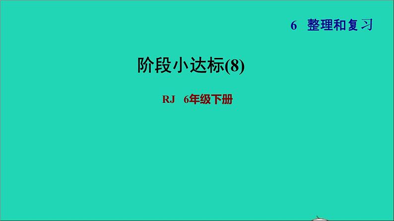 2022六年级数学下册第6单元总复习专题一数与代数阶段小达标8课件新人教版01