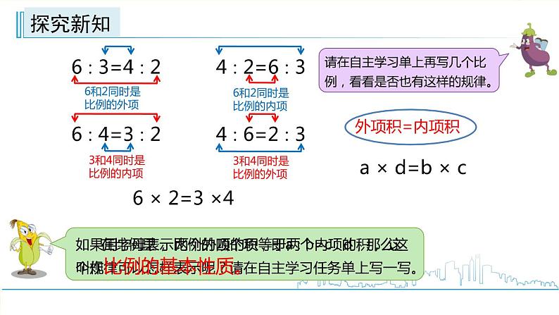 小学数学六下 第4单元 第3课时 比例的基本性质  学习课件第7页