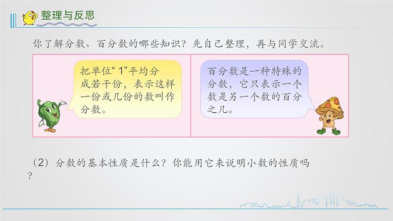 小学数学六下  第7单元  第3课时  分数、百分数的认识整理与复习  学习课件第4页