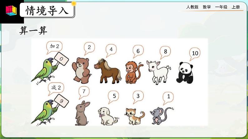 【最新教材插图】人教版数学一上 5.24《练习十六》课件+课后练习02