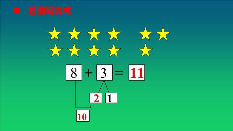 西师大一上数学 8加几 课件第8页