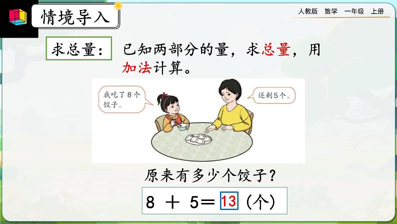 【最新教材插图】人教版数学一上 8.12《练习二十四》课件+课后练习08