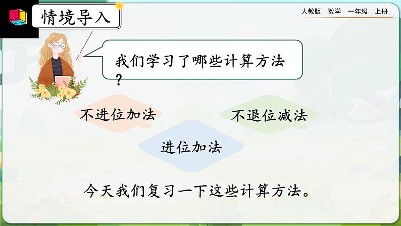 【最新教材插图】人教版数学一上 9.2《20以内数的计算》课件+课后练习02