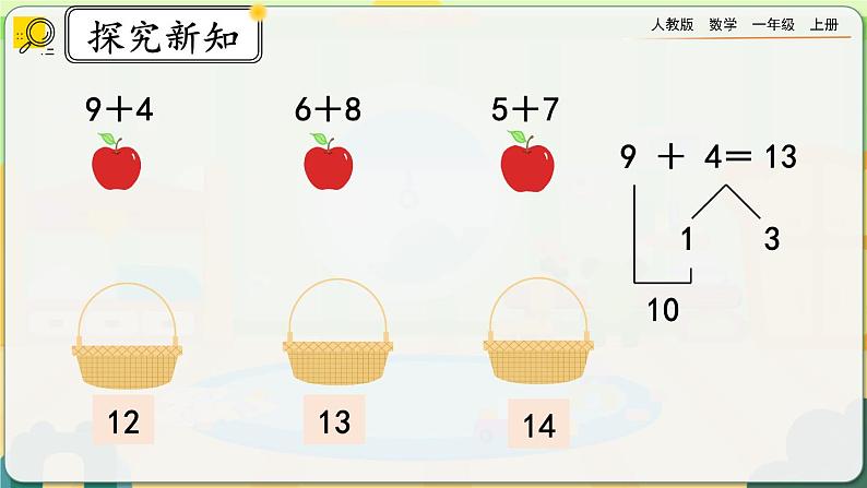 【最新教材插图】人教版数学一上 9.2《20以内数的计算》课件+课后练习07