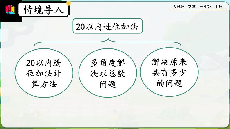 【最新教材插图】人教版数学一上 8.11《整理和复习》课件+教案+练习02