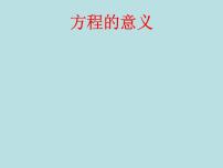 小学数学沪教版 (五四制)五年级上册四、 简易方程（一）方程课堂教学课件ppt