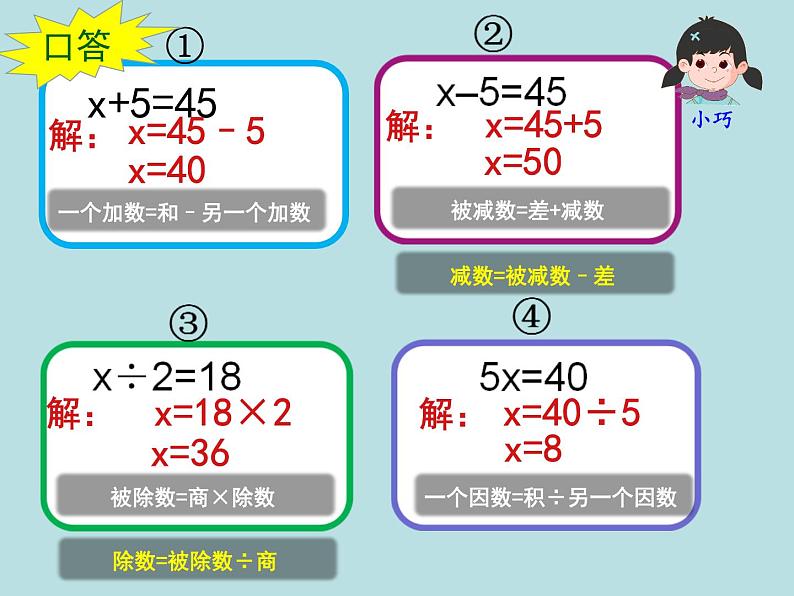 五年级上册数学课件-4.3 简易方程（方程）▏沪教版 (共13张PPT)第2页