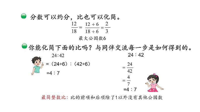 小学数学 北师大版 六年级上册 第六单元第3课时《比的化简》 课件06