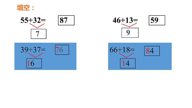 一年级下册数学课件-两位数加两位数（进位）沪教版(共16张PPT)08