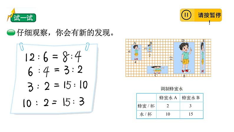 小学数学 北师大版 六年级下册 第二单元第02课时《比例的认识（试一试）》  课件04