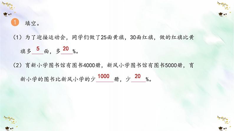 新人教版六年级数学上册练习十九课件第2页