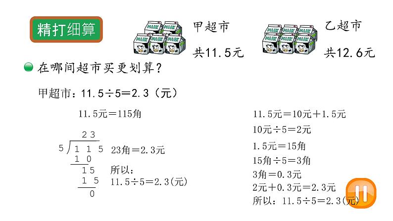 小学数学 北师大版 五年级上册 第一单元第1课时《精打细算》 课件第3页