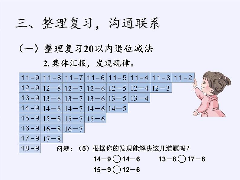 一年级数学下册教学课件-2.4 整理和复习（5）-人教版(共10张PPT)第5页