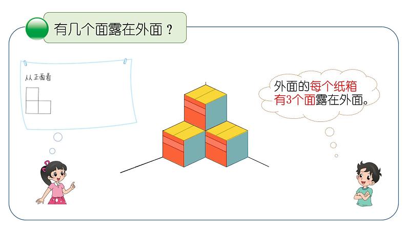 小学数学 北师大版 五年级下 第二单元第05课时《露在外面的面》PPT 课件06