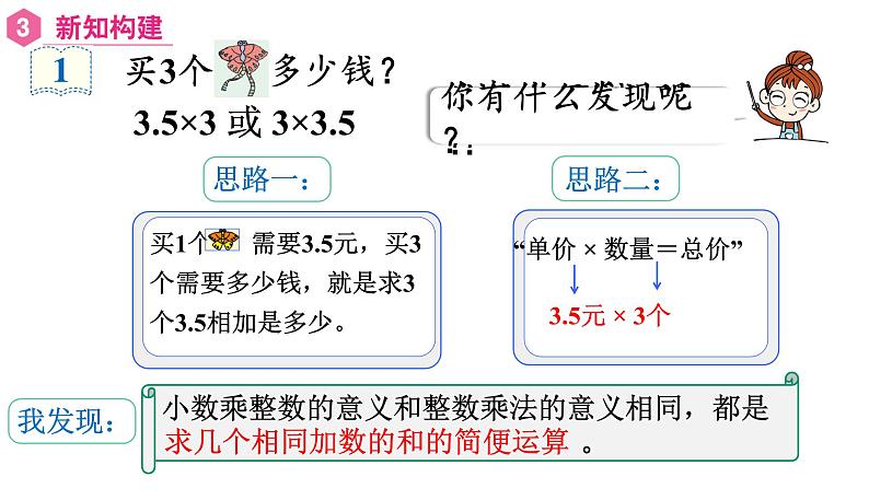 【同步备课】第1课时小数乘整数 （课件）五年级数学上册（人教版）第6页