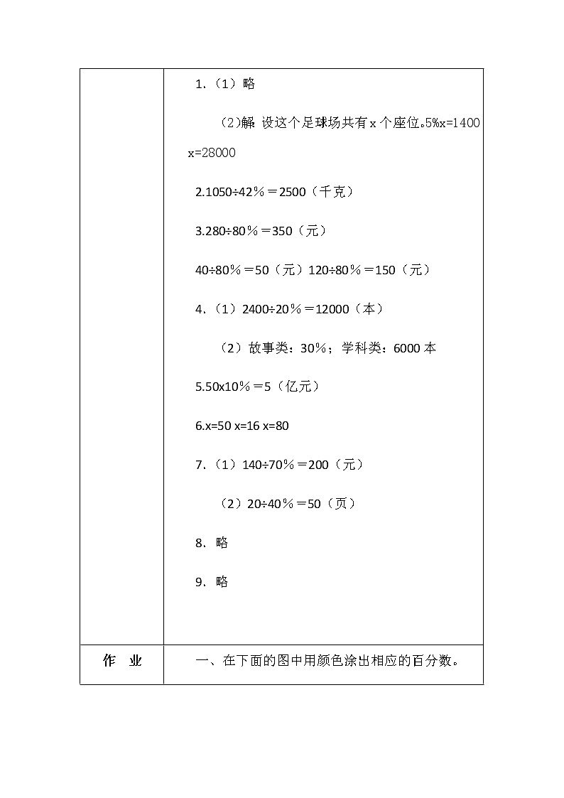 北师大版六年数学上册第四单元这月我当家学案03