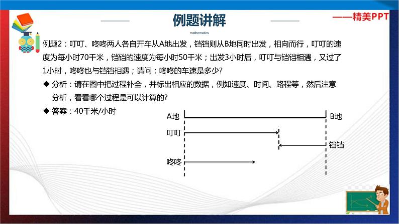 【奥数】四年级下册数学奥数课件-第3讲《多人多次相遇与追及》 全国通用06