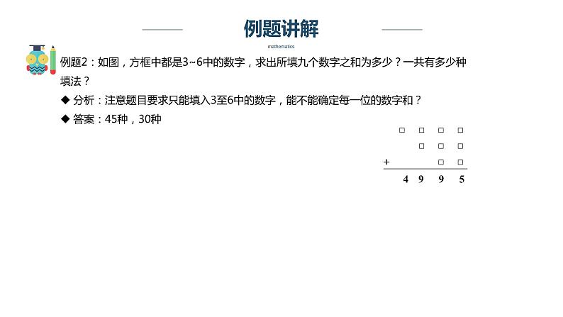 【奥数】五年级下册数学奥数课件-第15讲《数字谜中的计数》 全国通用第6页