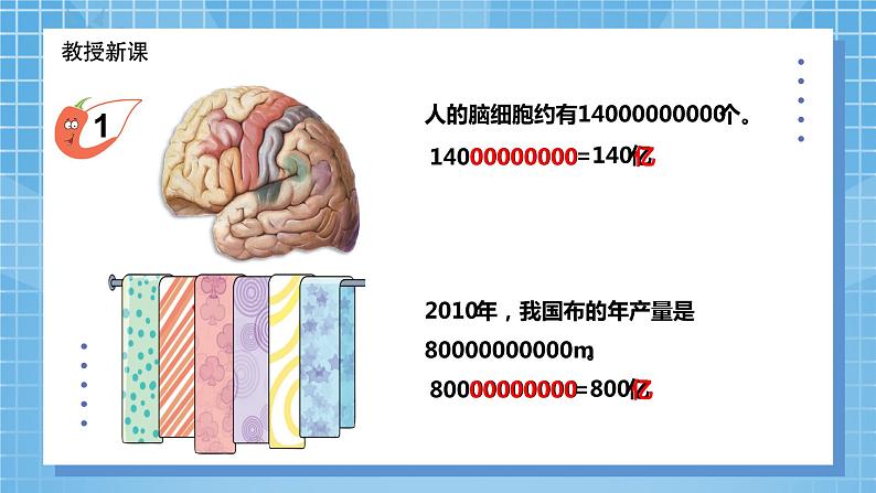 2022数学西师大版数学四年级上册 《用万或亿做单位》课件+教学设计06