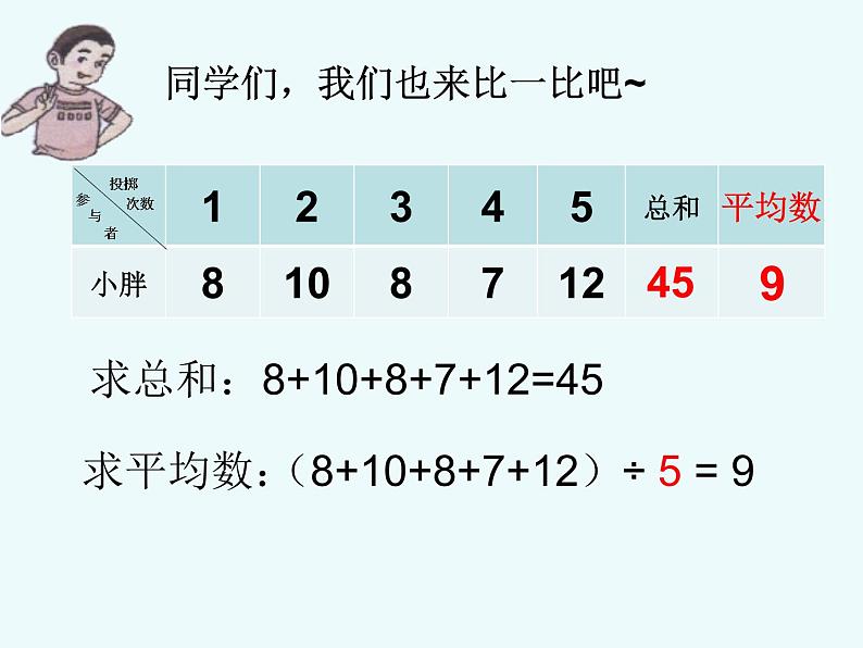 五年级上册数学课件-3.1 统计（平均数）▏沪教版 (共16张PPT)第3页