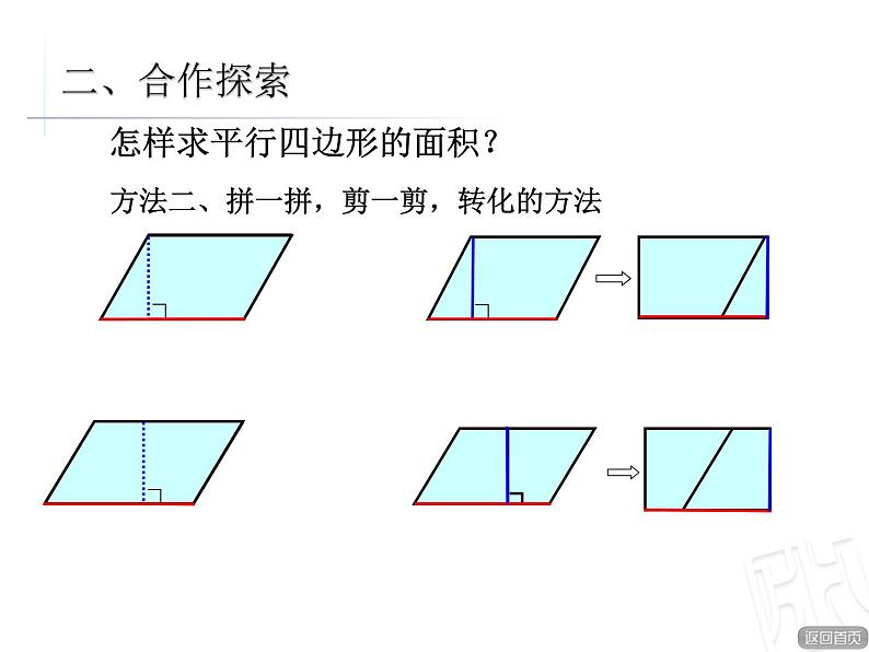 人教版五上6.1《平行四边形的面积》课件06
