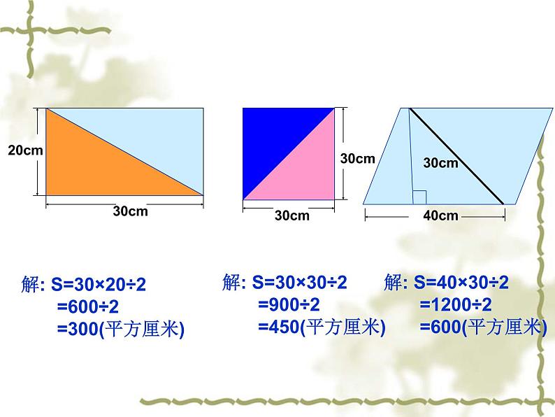 五年级上册数学课件-5.3  三角形的面积  ▏沪教版 (共16张PPT)05