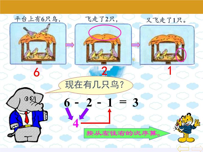 一年级上册数学教学课件-5.5加减混合6-人教版(共11张PPT)第3页