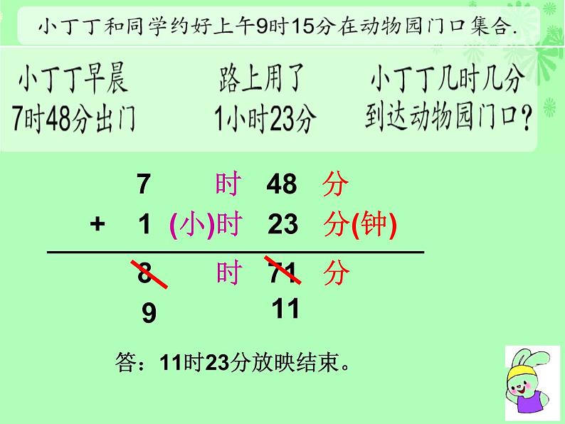 五年级上册数学课件-6.5  数学广场-时间的计算  ▏沪教版 (共14张PPT)第6页