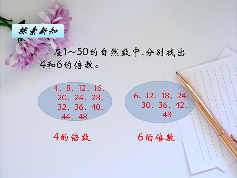 小学数学冀教版四年级上册 5.2倍数 课件04