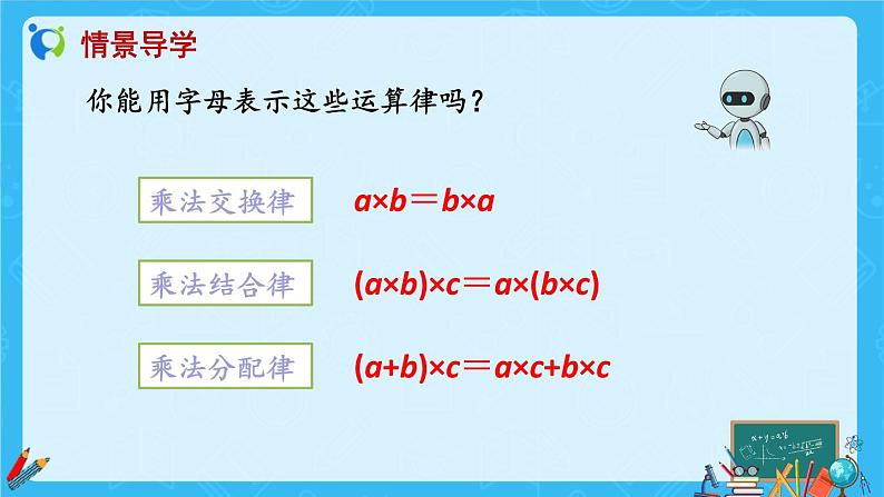 【新课标】人教版数学六年级上册1-7 整数乘法运算定律推广到分数（例7）课件+教案+习题05