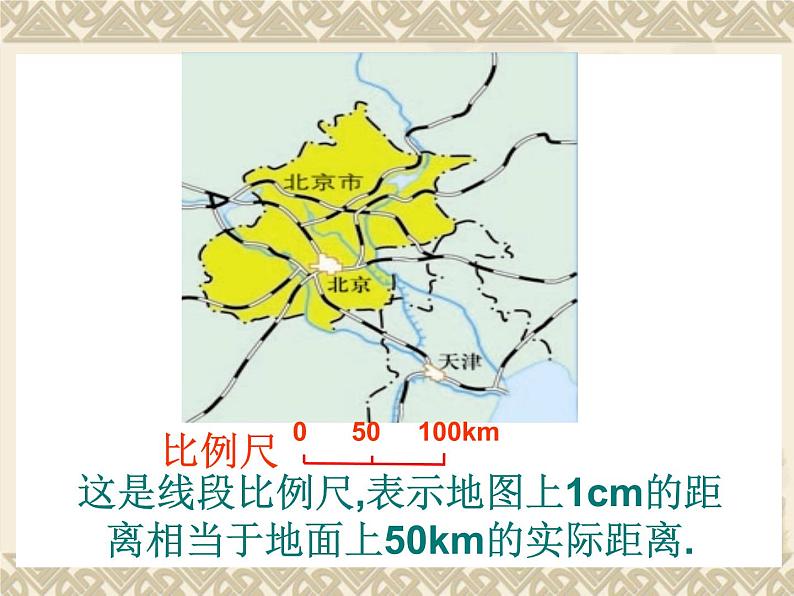 六年级上册数学课件-6.2  比例尺｜冀教版  共21张PPT)第8页