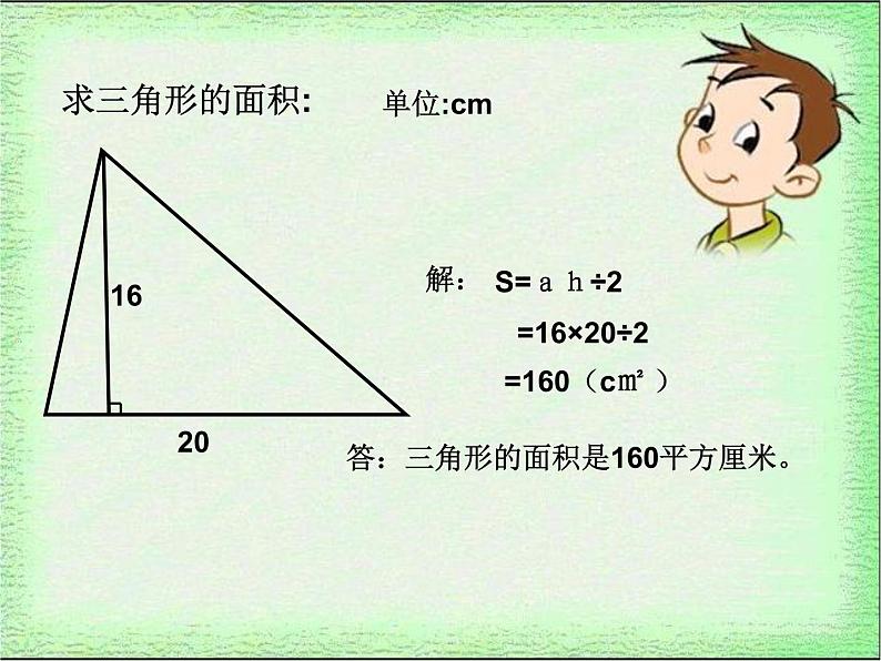 五年级上册数学课件-5.3  三角形的面积  ▏沪教版 (共19张PPT)07