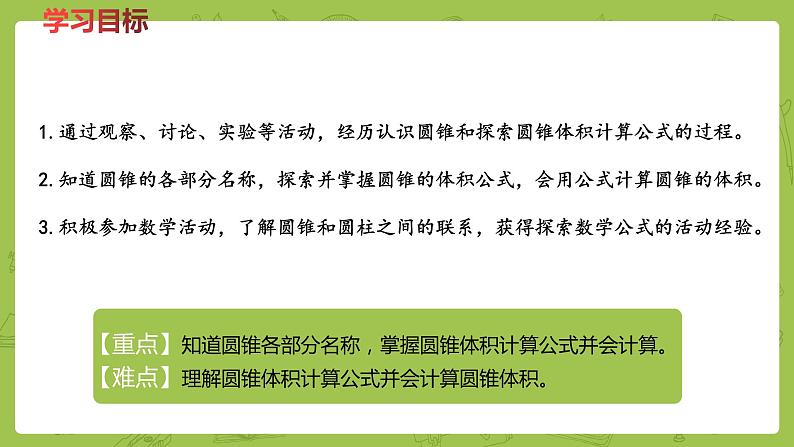 六年级下册数学课件-4.7圆锥和圆锥的体积公式 (共17张PPT)冀教版第2页