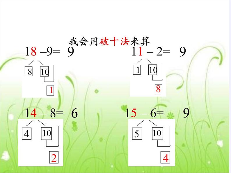 一年级数学下册教学课件-2.4 整理和复习（114）-人教版(共12张PPT)第2页